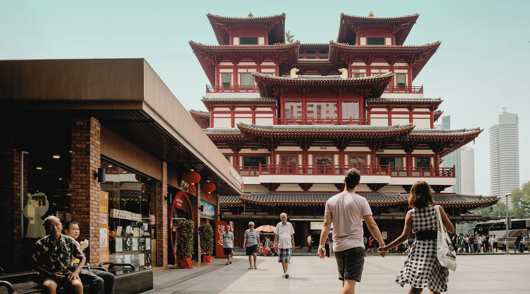 Chinatown, a popular destination during a city tour in Singapore with SARO.