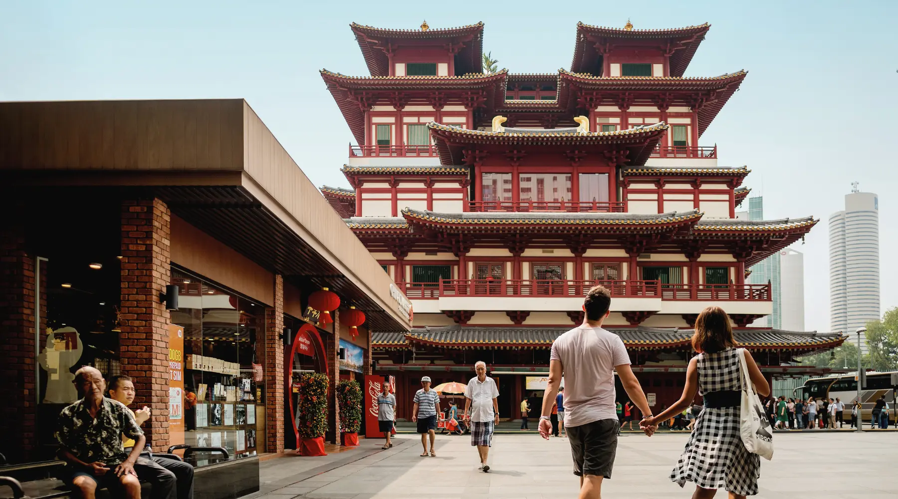 Chinatown, a popular destination during a city tour in Singapore with SARO.